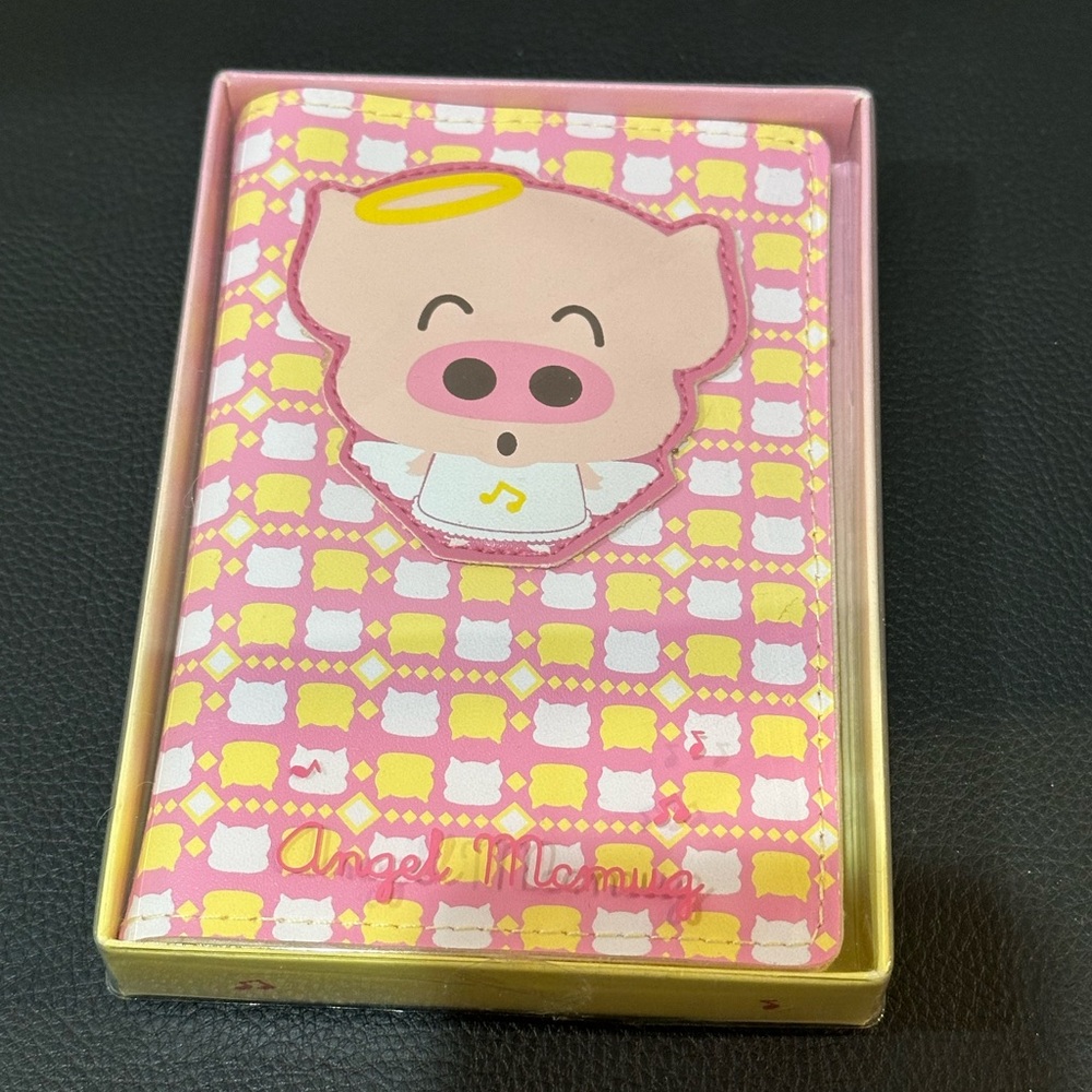 Cute Pink Pig Passport Holder new never used